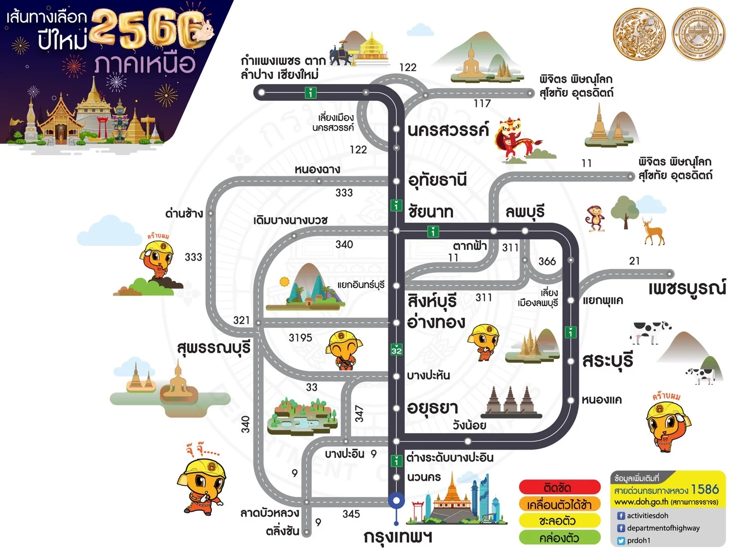 ทางลัดปีใหม่ ภาคเหนือ