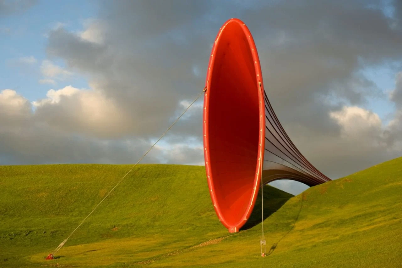 Anish Kapoor Dismemberment Site I PVC steel x x m The Farm Kaipara Bay New Zealand Photo Jos Wheeler © Anis
