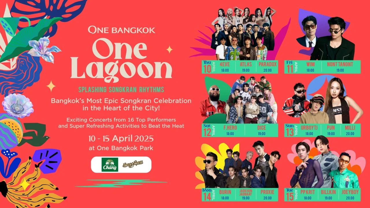 One Bangkok One Lagoon Splashing Songkran Rhythms artists horizontal