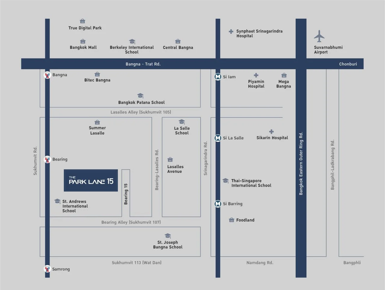 The park lane Map