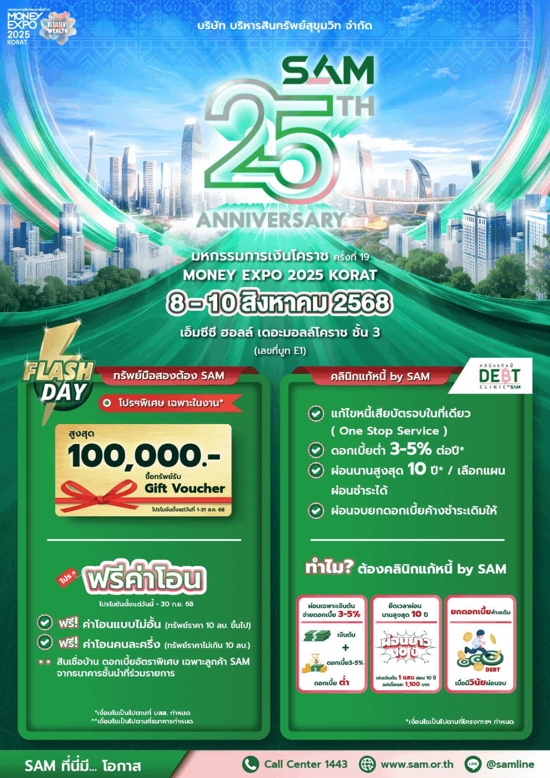 SAM โปร+แก้หนี้ โคราช