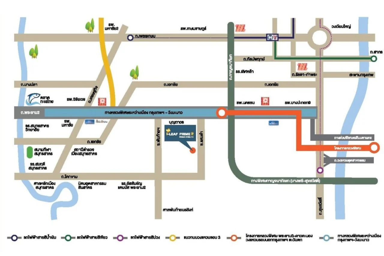 ไอลีฟ ไพร์ม พระราม กม แผนที่