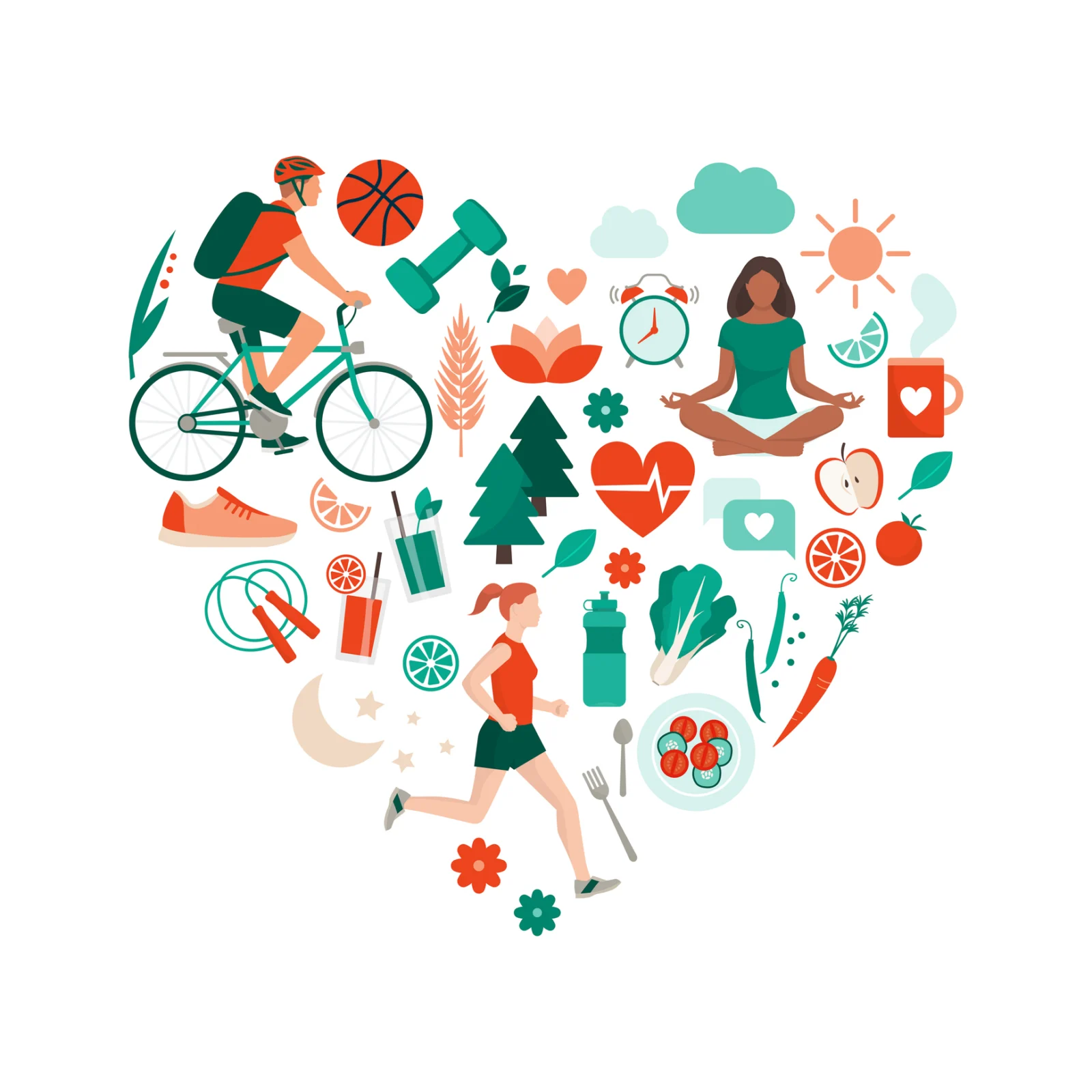 Healthy lifestyle and self care concept