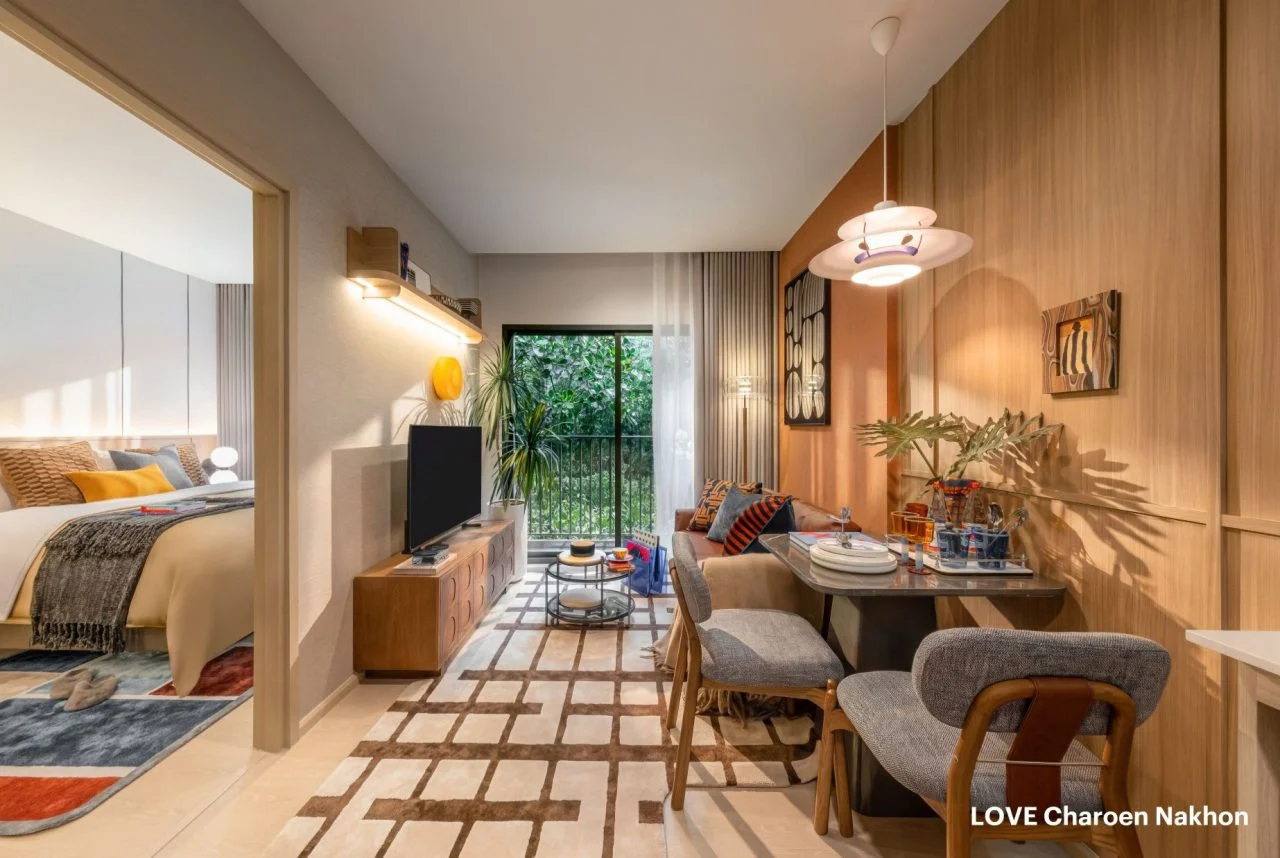 LOVE Charoen Nakhon Bedroom Show unit เลิฟ เจริญนคร