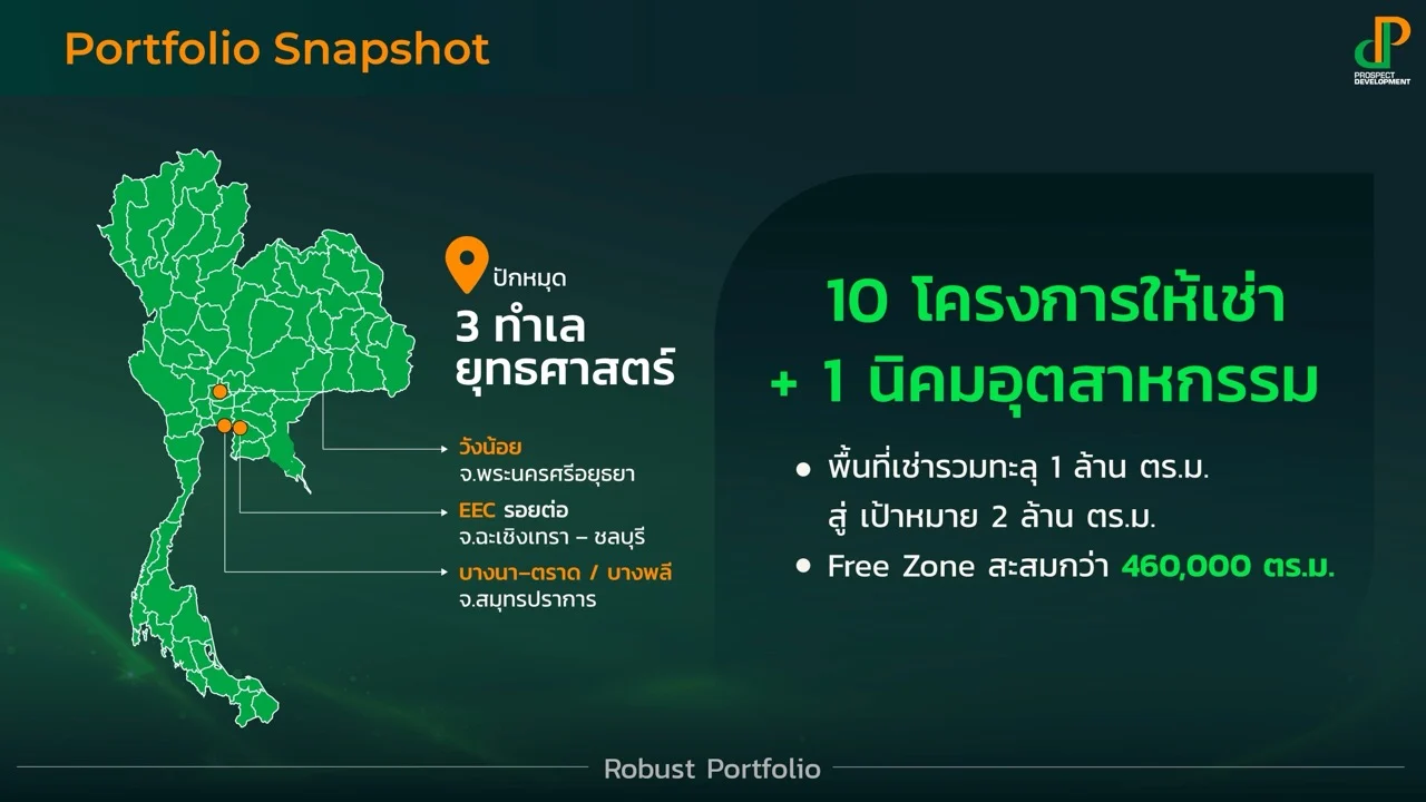 Portfolio พรอสเพค ดีเวลลอปเมนท์ขนาดใหญ่